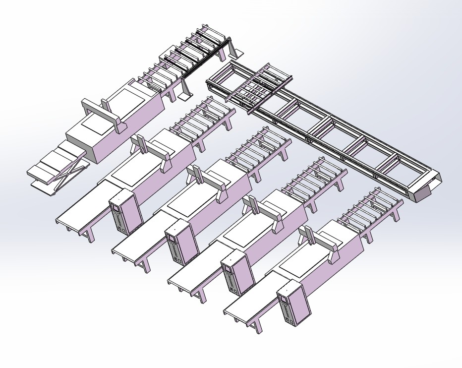 Производственная линия панельной мебели M20(1+4)
