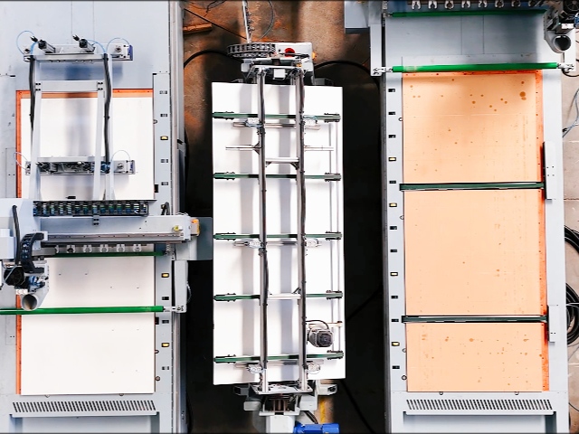 CNC router with line production